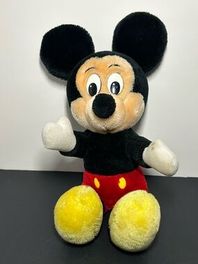 Vintage Disneyland Disney World Mickey Mouse Plush Stuffed Animal